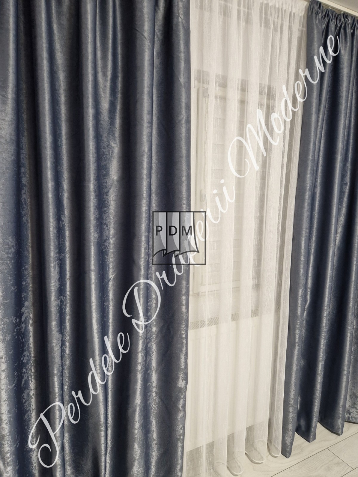 Draperie Blackout,gri închis imagine 3     