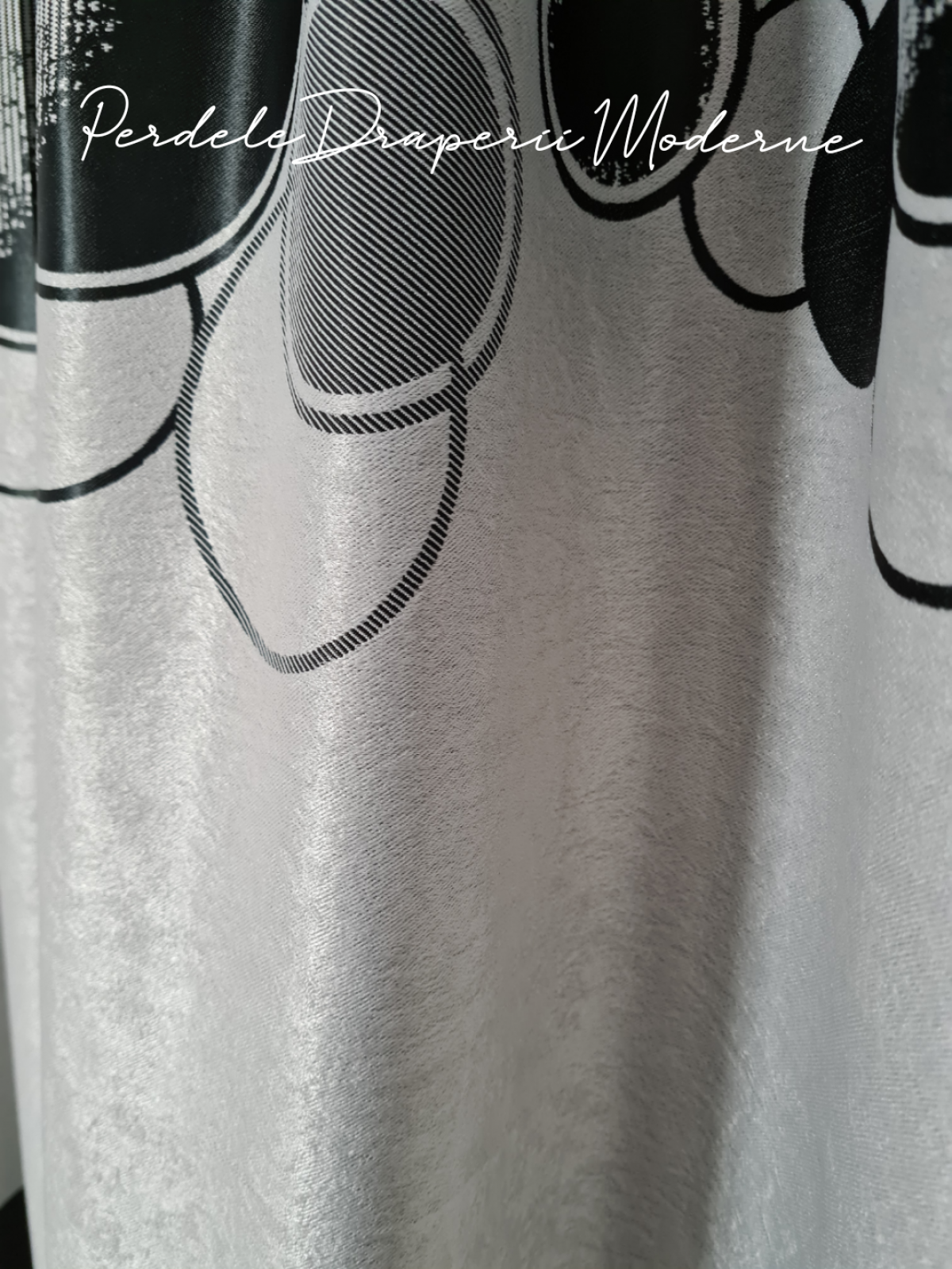 Draperie Blackout,gri/negru,buline 2 imagine 4