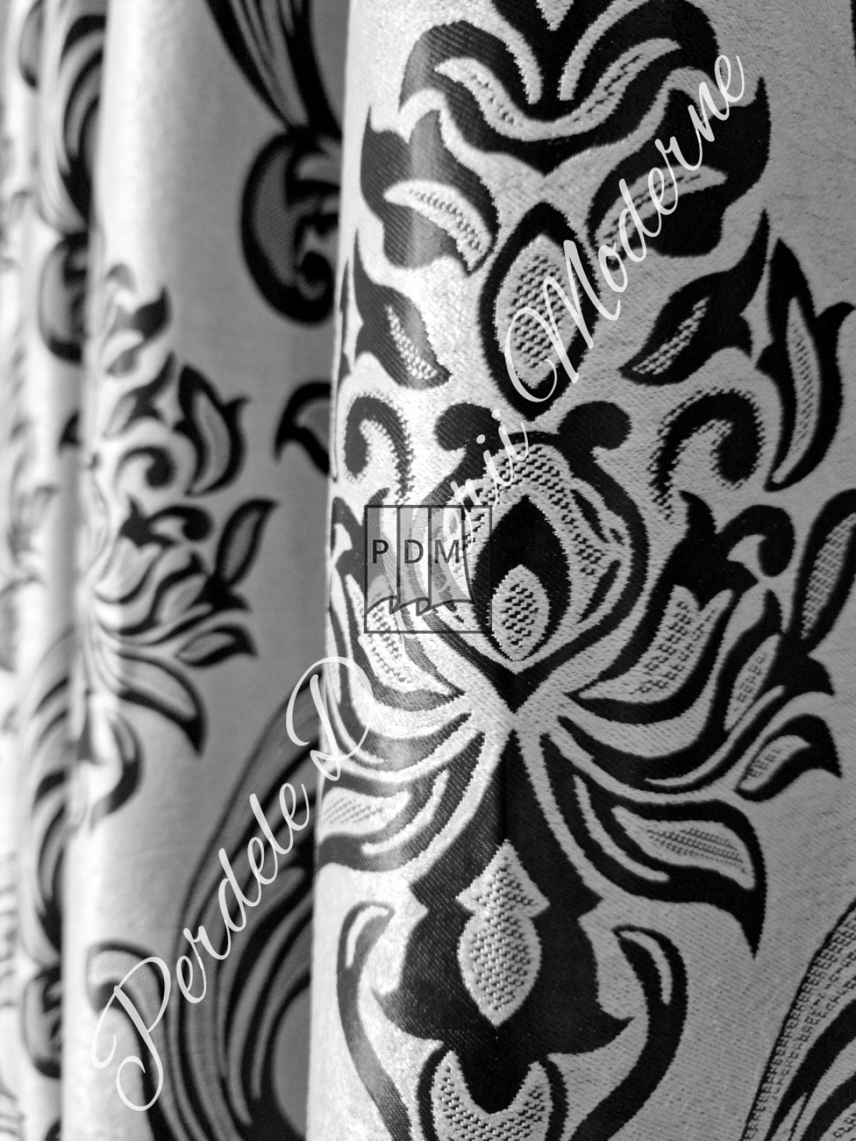 Draperie Blackout,gri/negru imagine 4