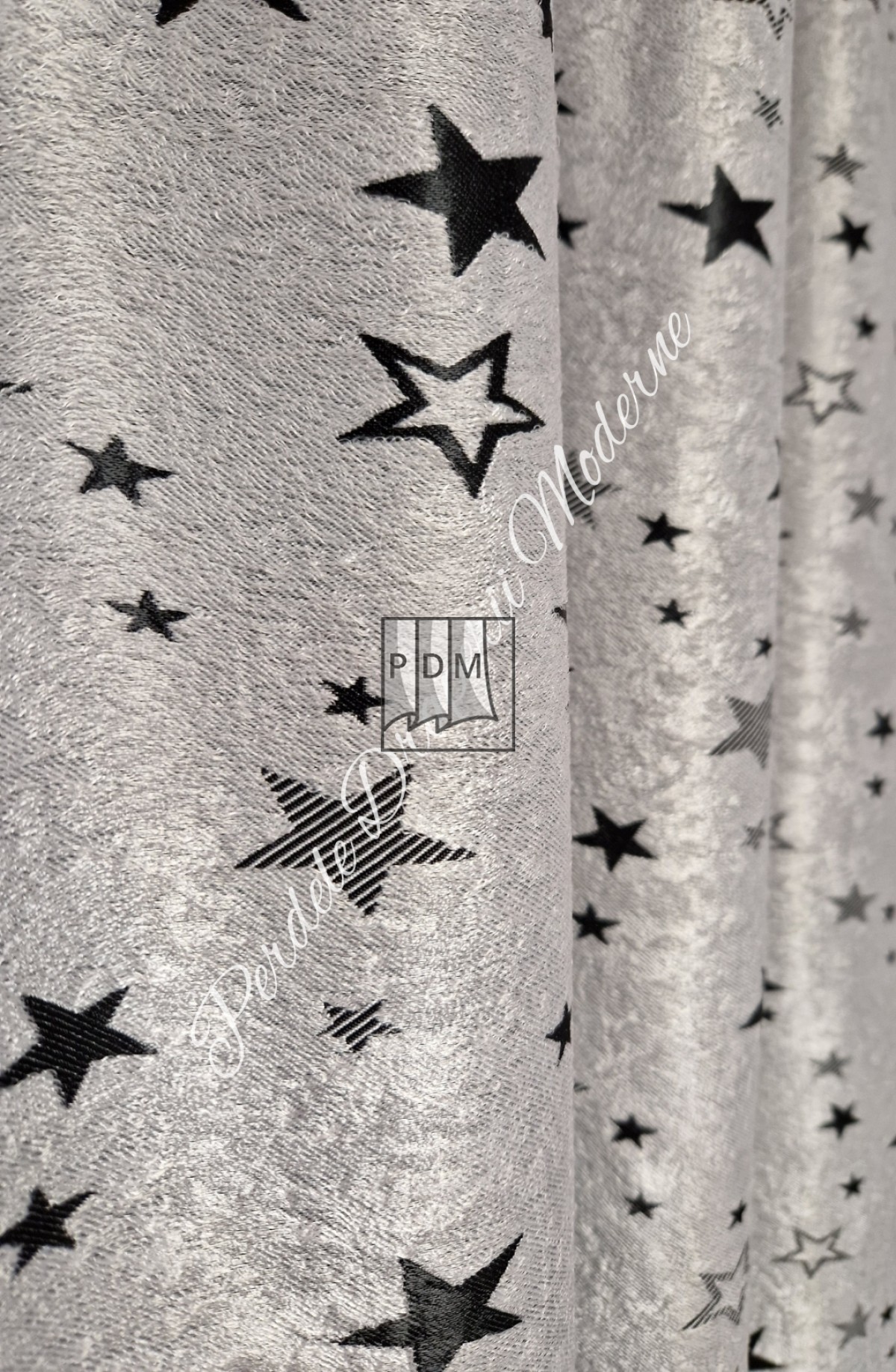 Draperie Blackout,gri/negru imagine 4