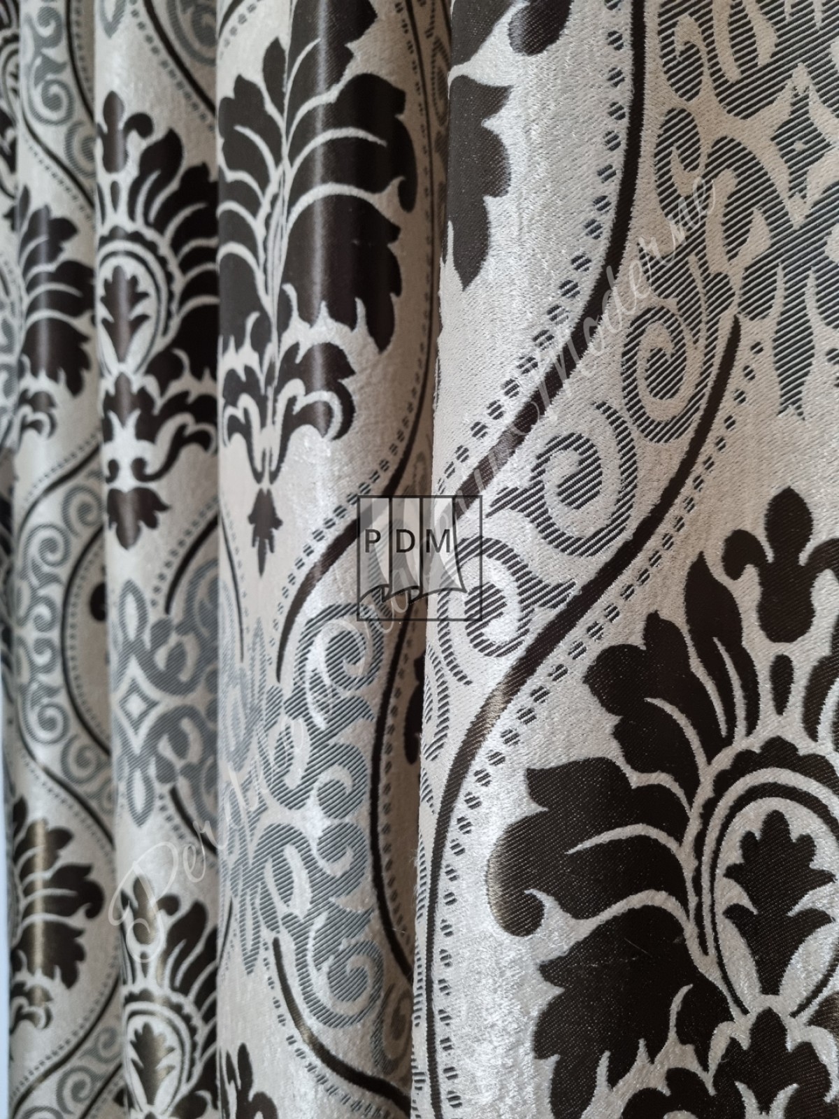 Draperie Blackout,model baroc,crem imagine 4