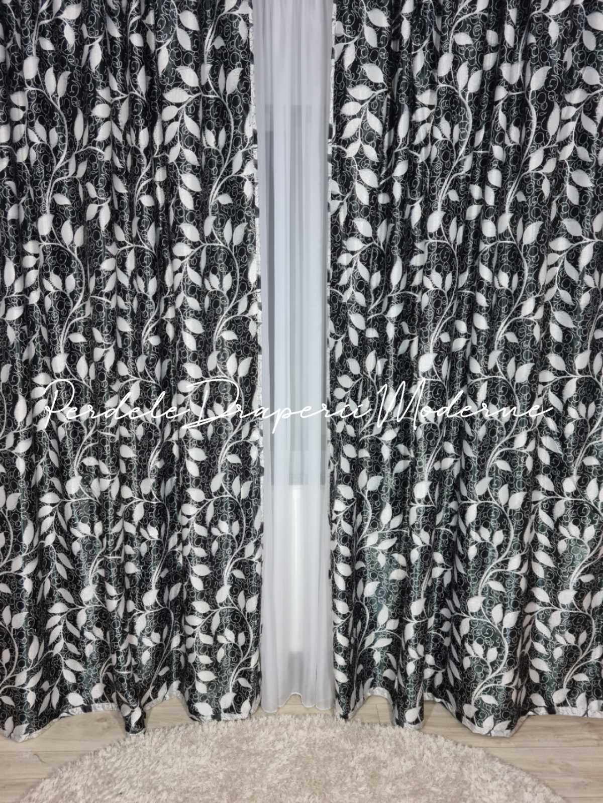 poze Draperie Blackout,negru/gri