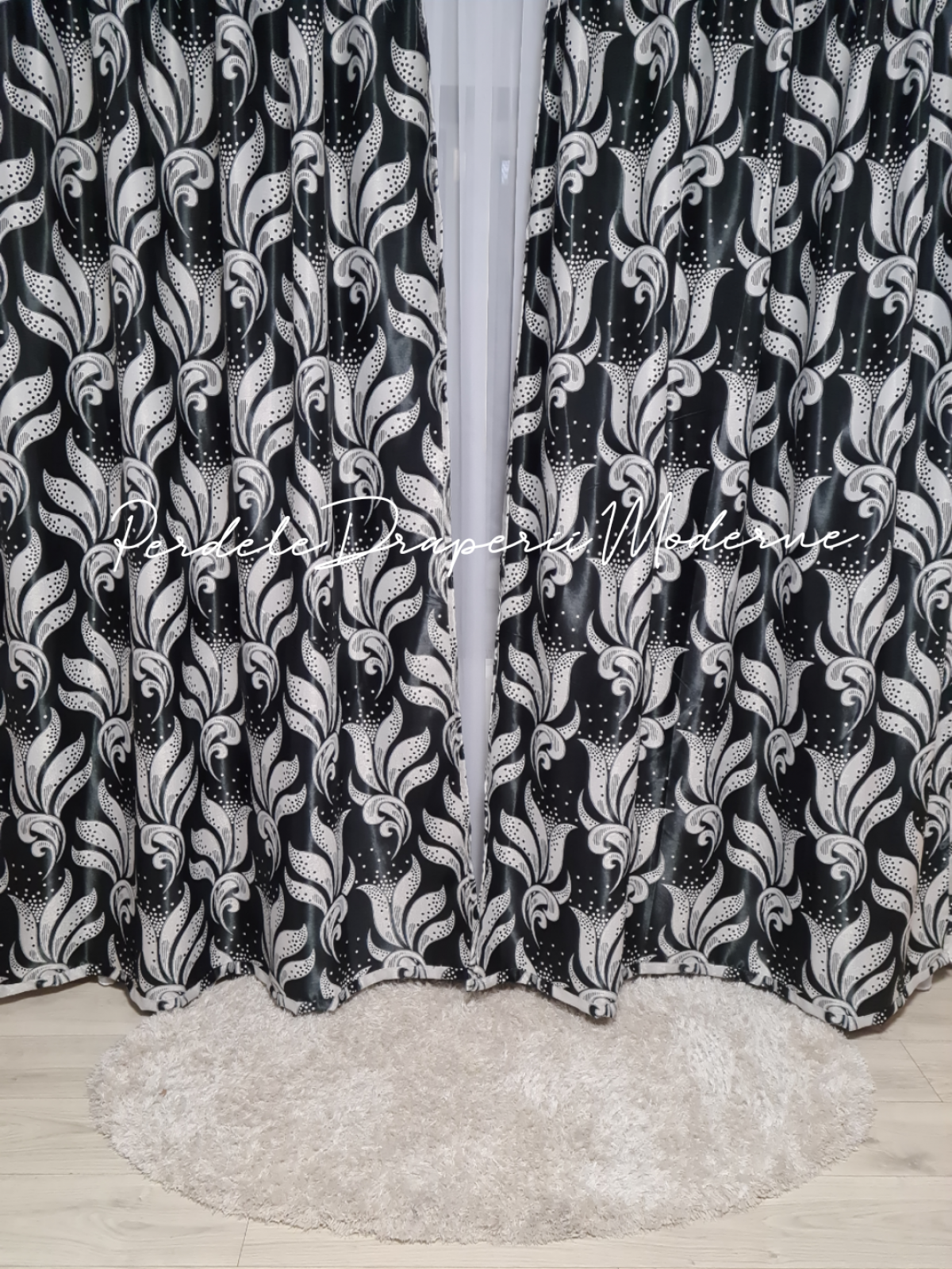 poze Draperie Blackout,negru/gri