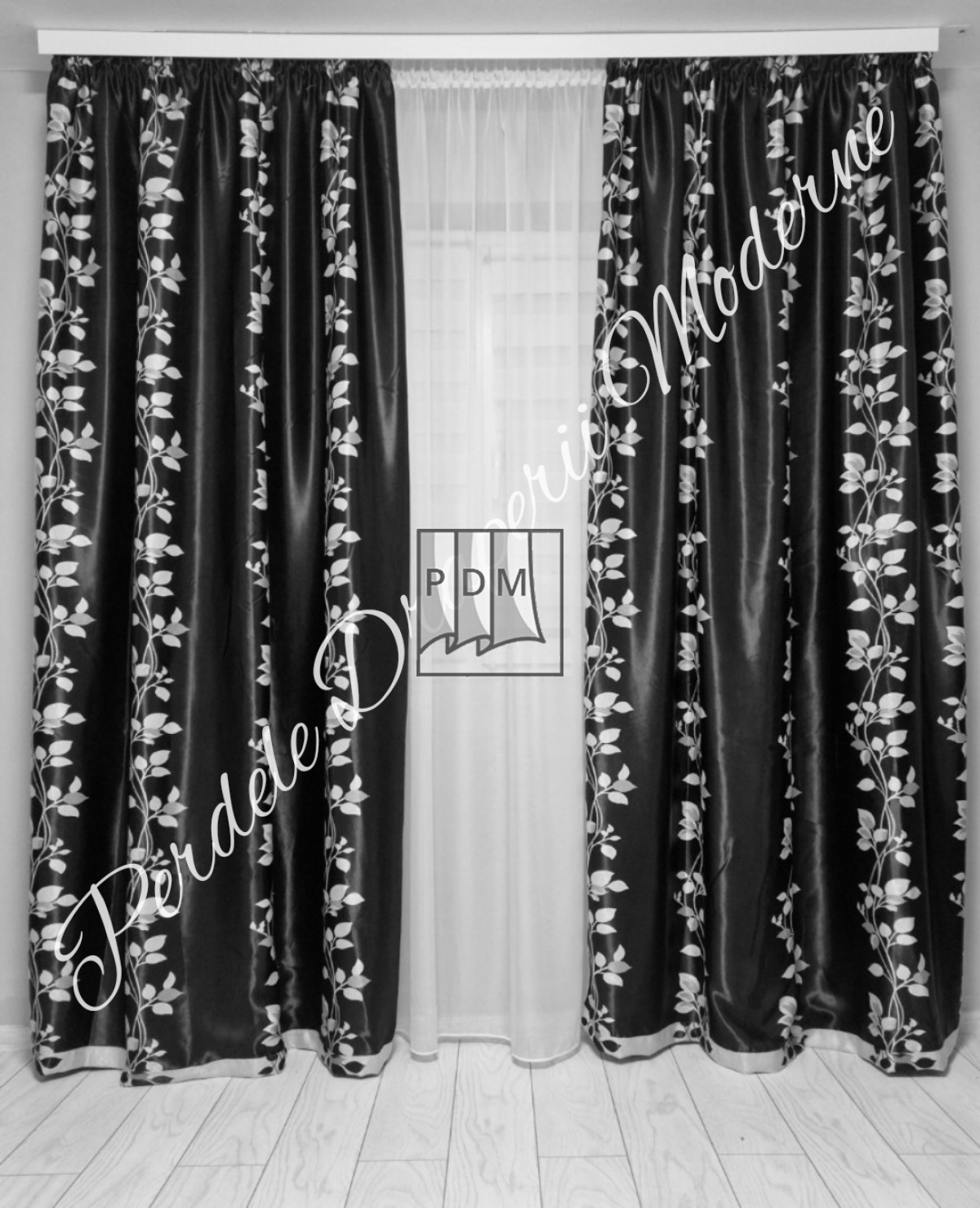 poze Draperie Blackout,negru/gri