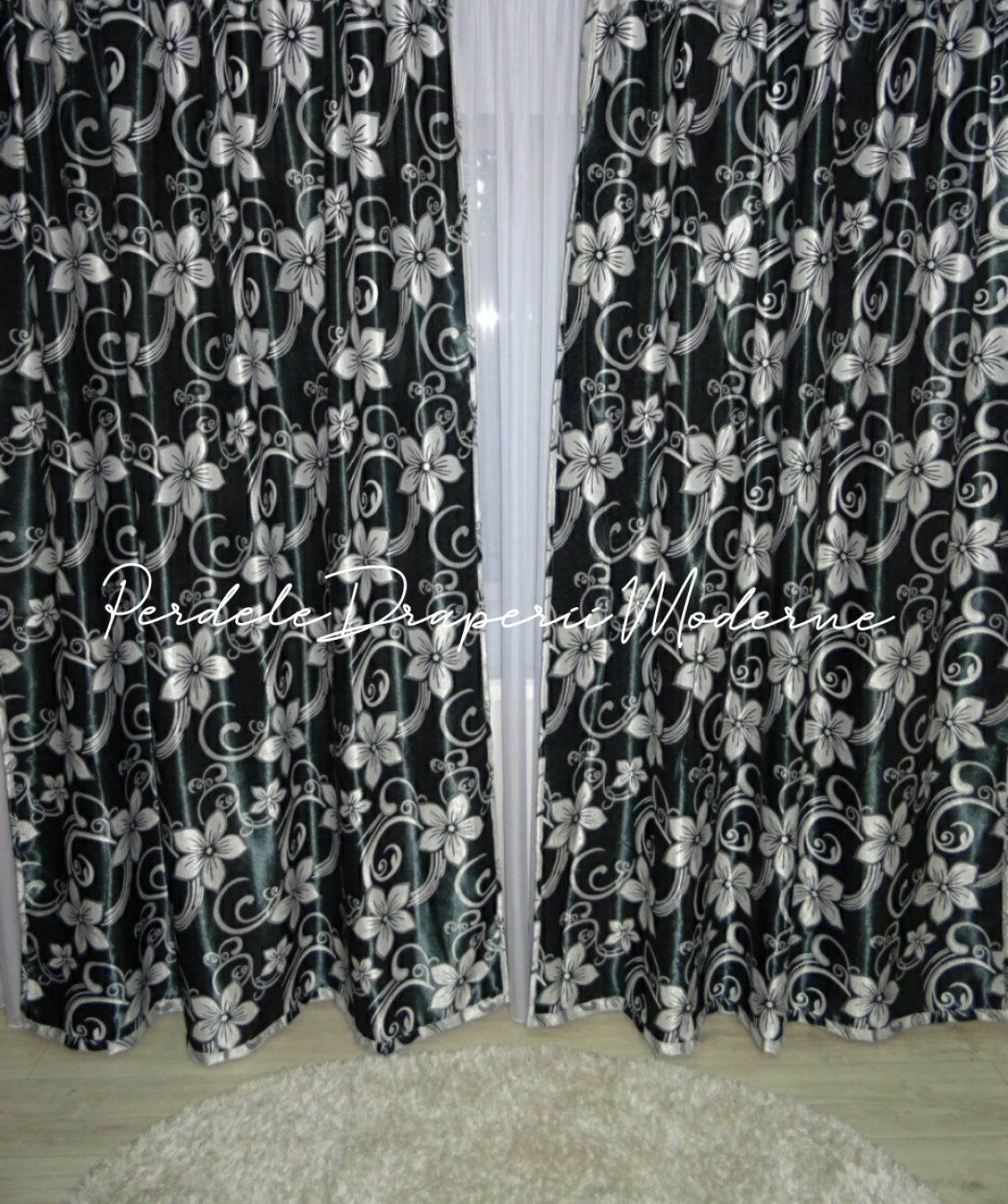poze Draperie Blackout,negru/gri