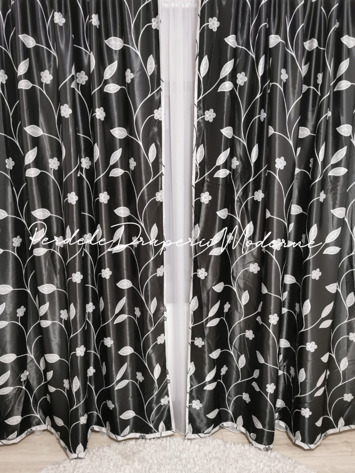 poze Draperie Blackout,negru/gri