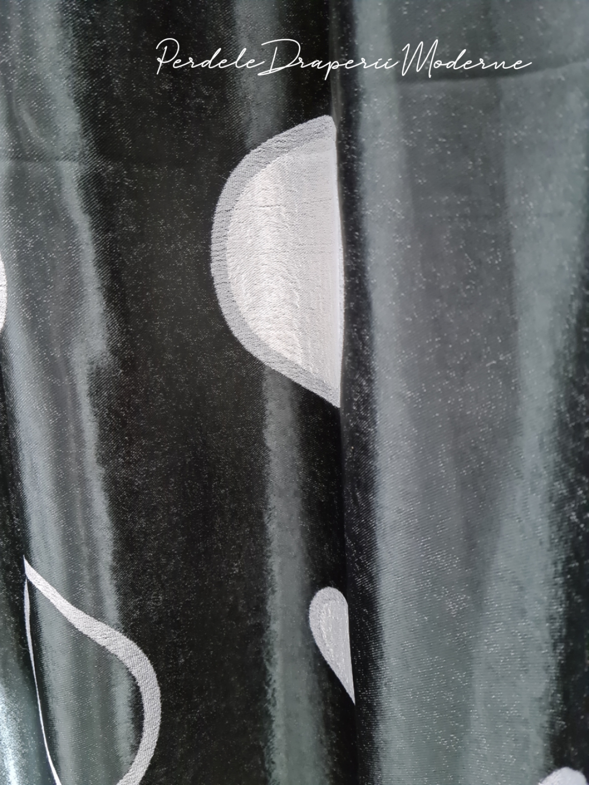 Draperie Blackout,negru/gri imagine 4