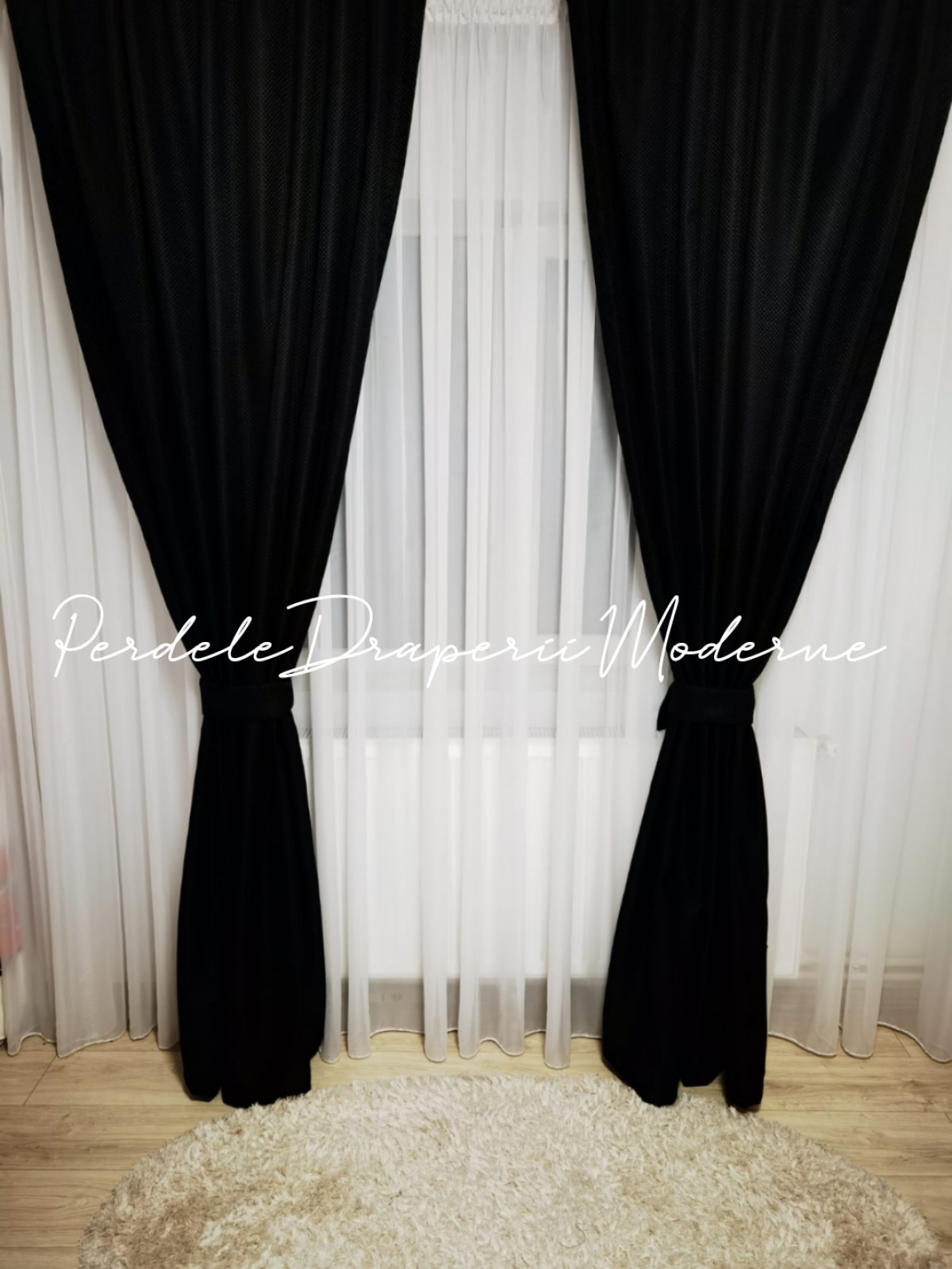 Draperie Blackout,negru imagine 2