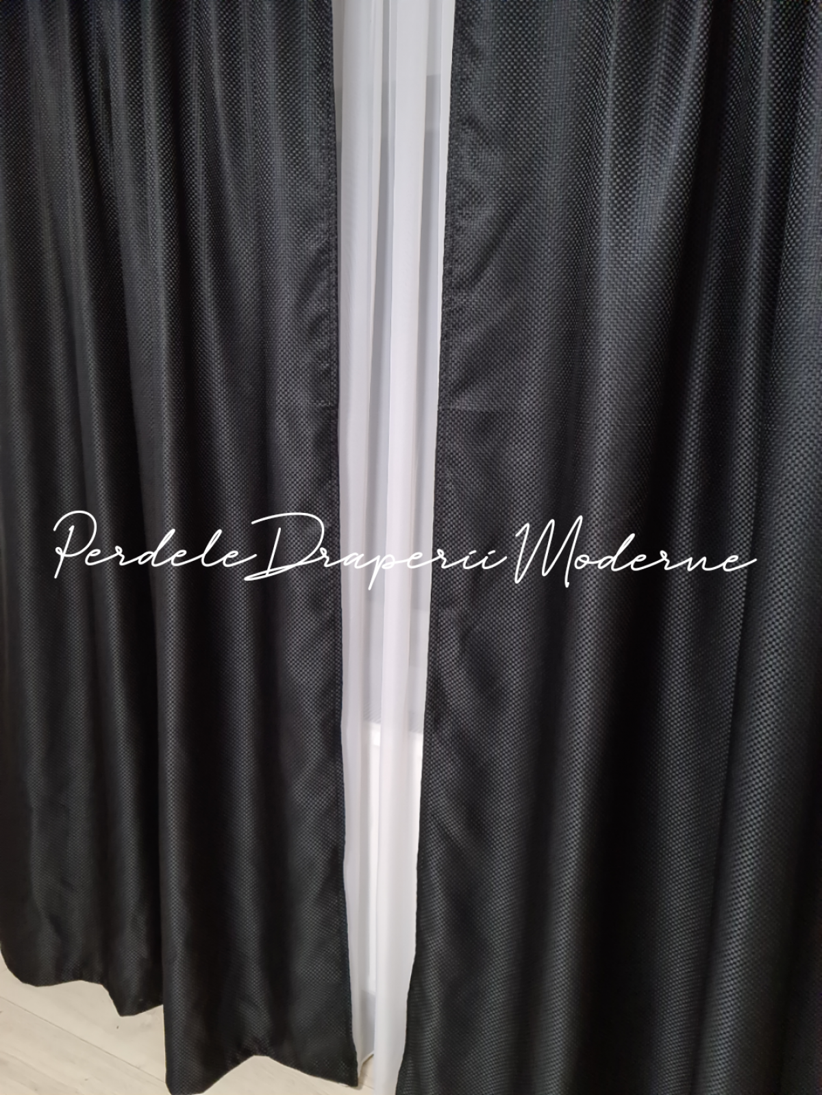Draperie Blackout,negru imagine 3     