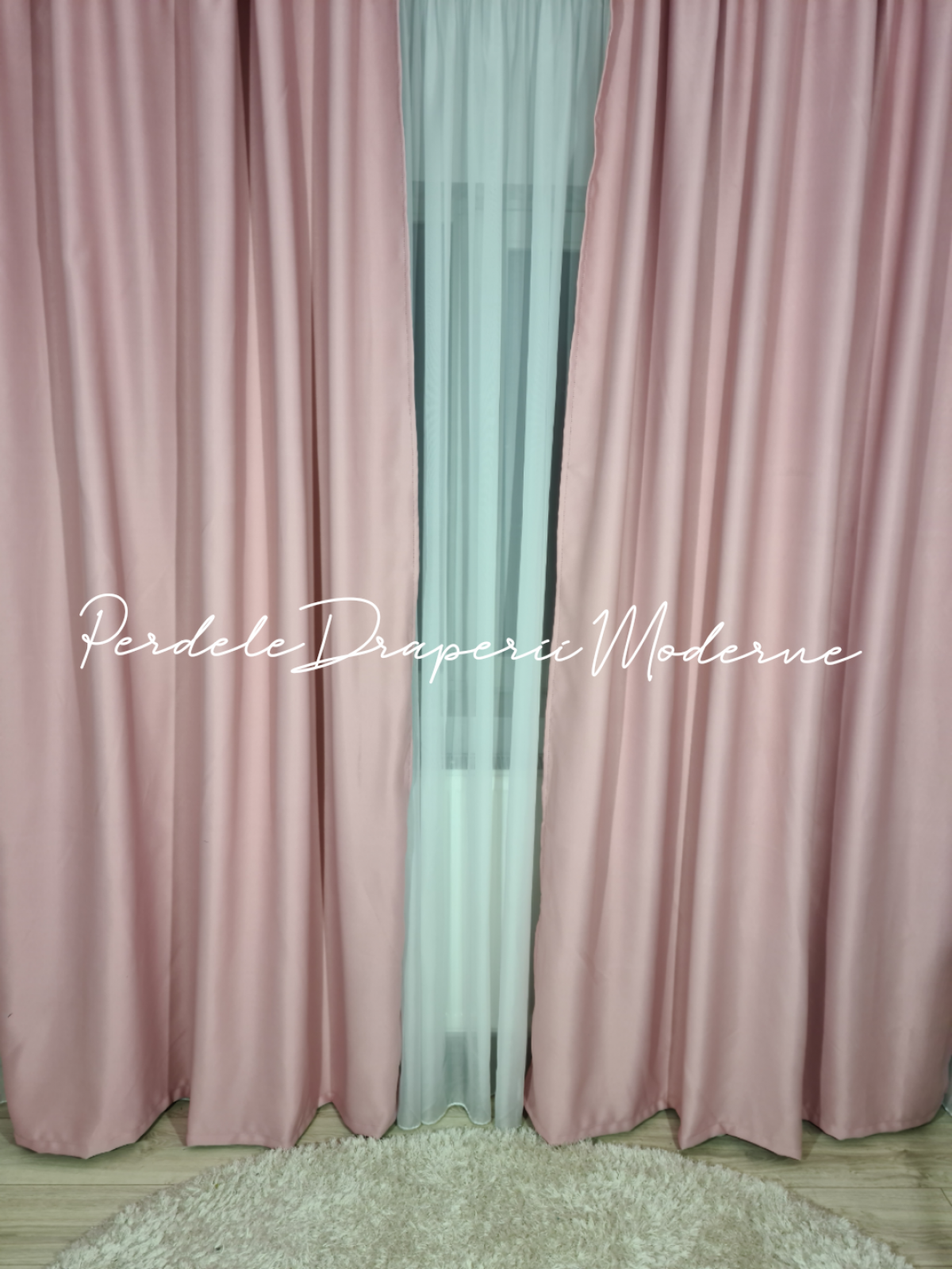 poze Draperie blackout,roz pal