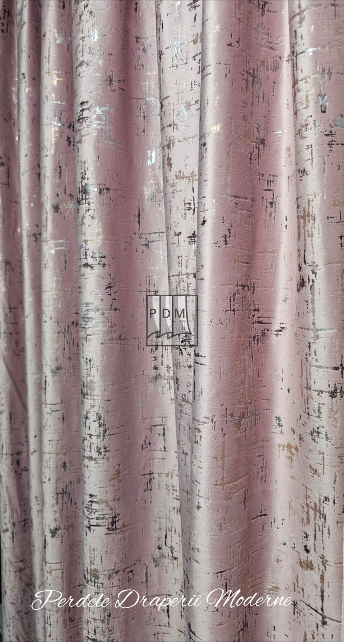 Draperie catifea luxe, roz imagine 3     