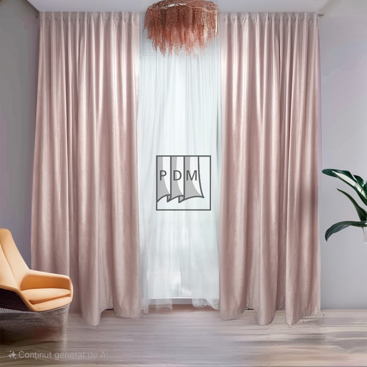 poze Draperie catifea roz pal