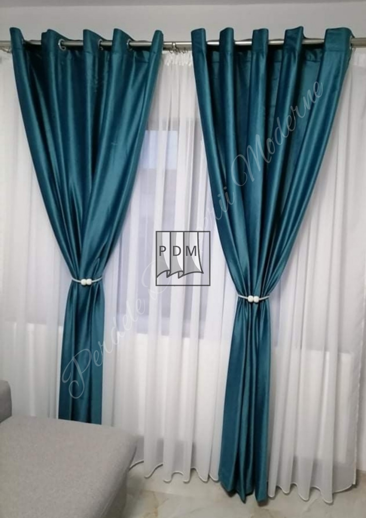 poze Draperie catifea turcoaz