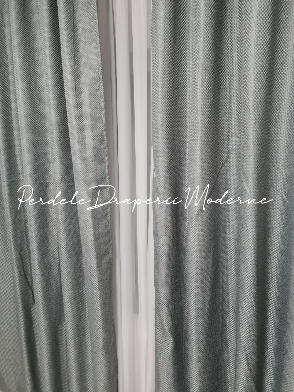 Draperie in, blackout, gri imagine 2