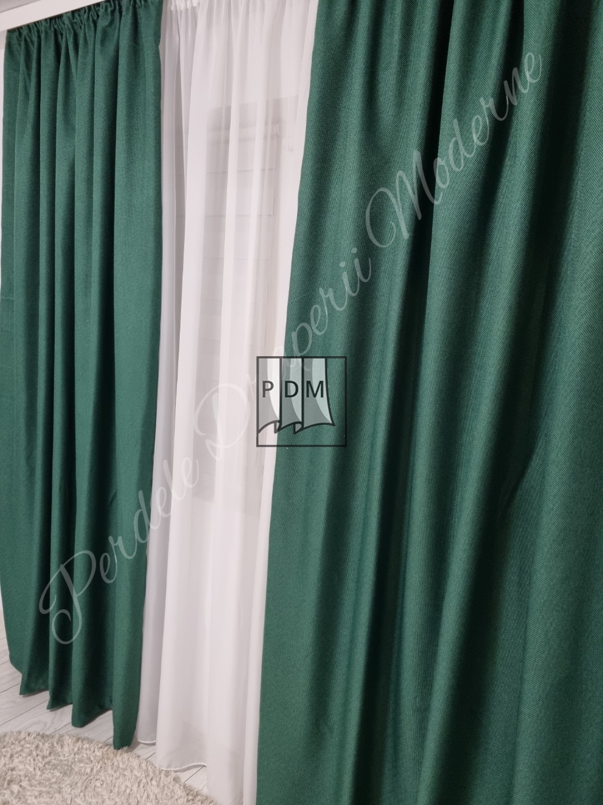 Draperie in blackout,verde smarald imagine 3     