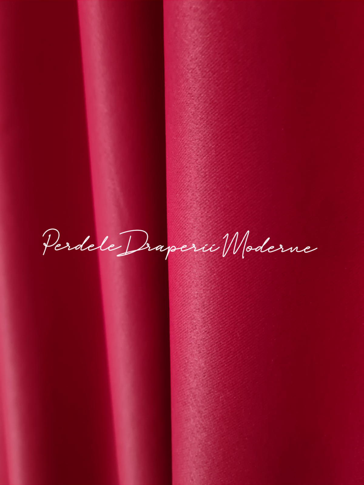 Draperie saten blackout, rosu imagine 4