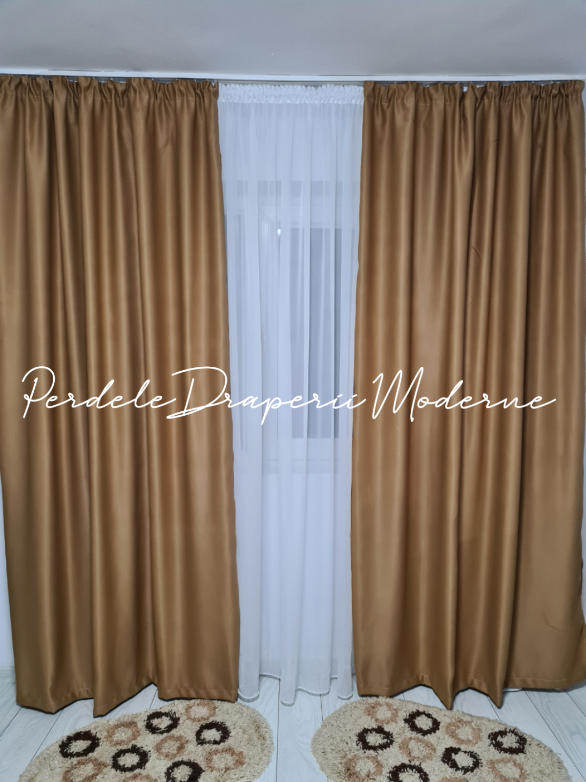 poze Draperie saten blackout,capuccino