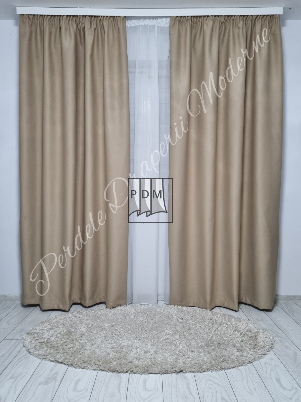 poze Draperie saten blackout,crem