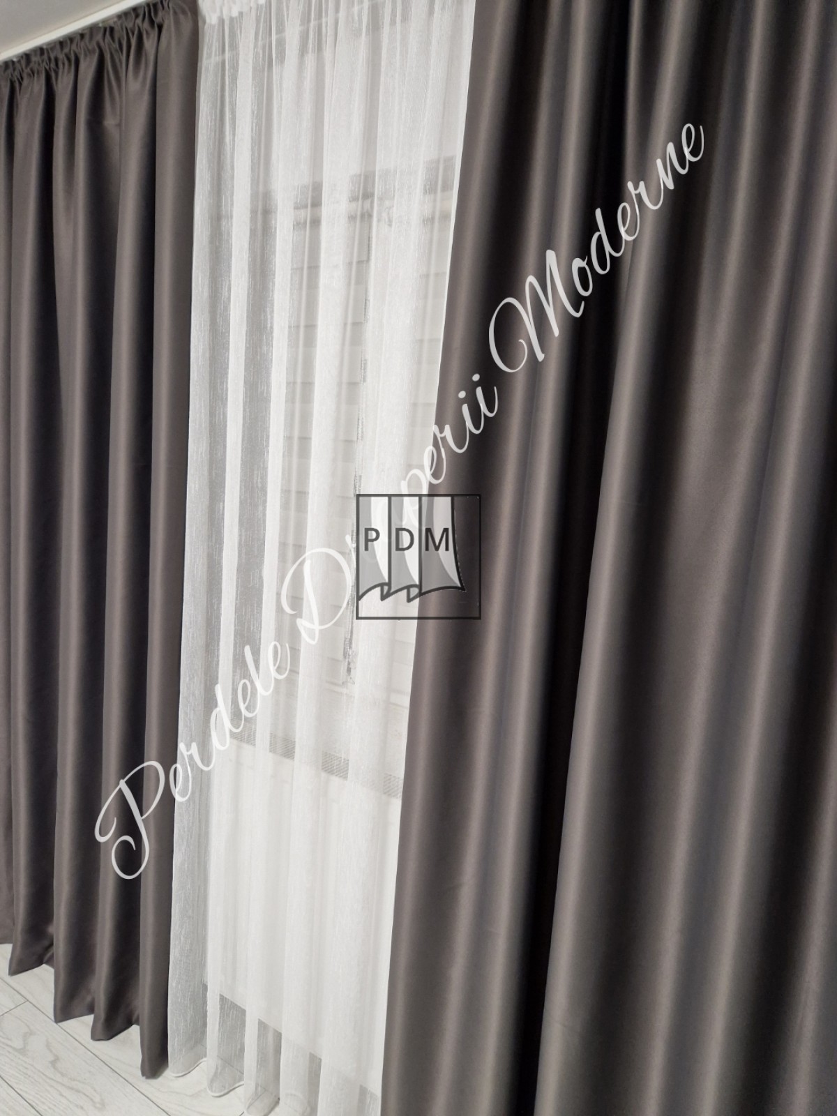 Draperie saten blackout imagine 2