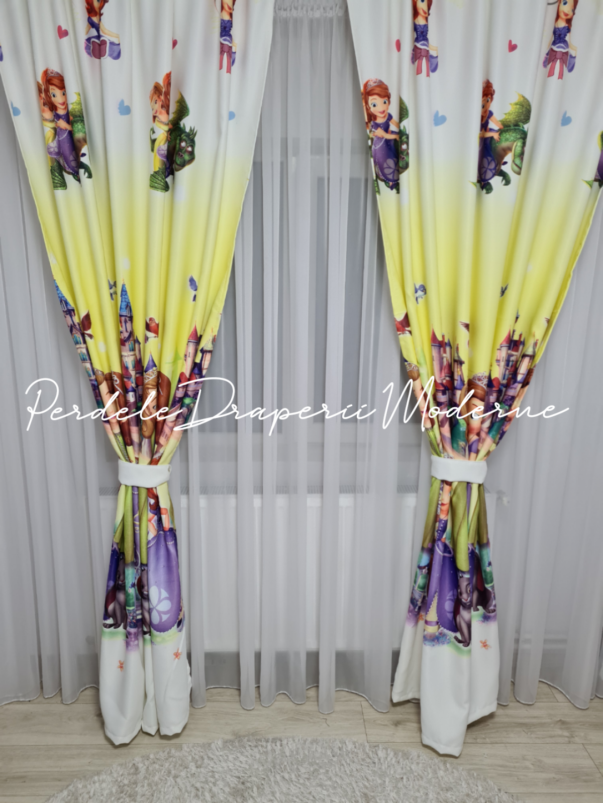 Draperie saten imprimat,Sofia imagine 2