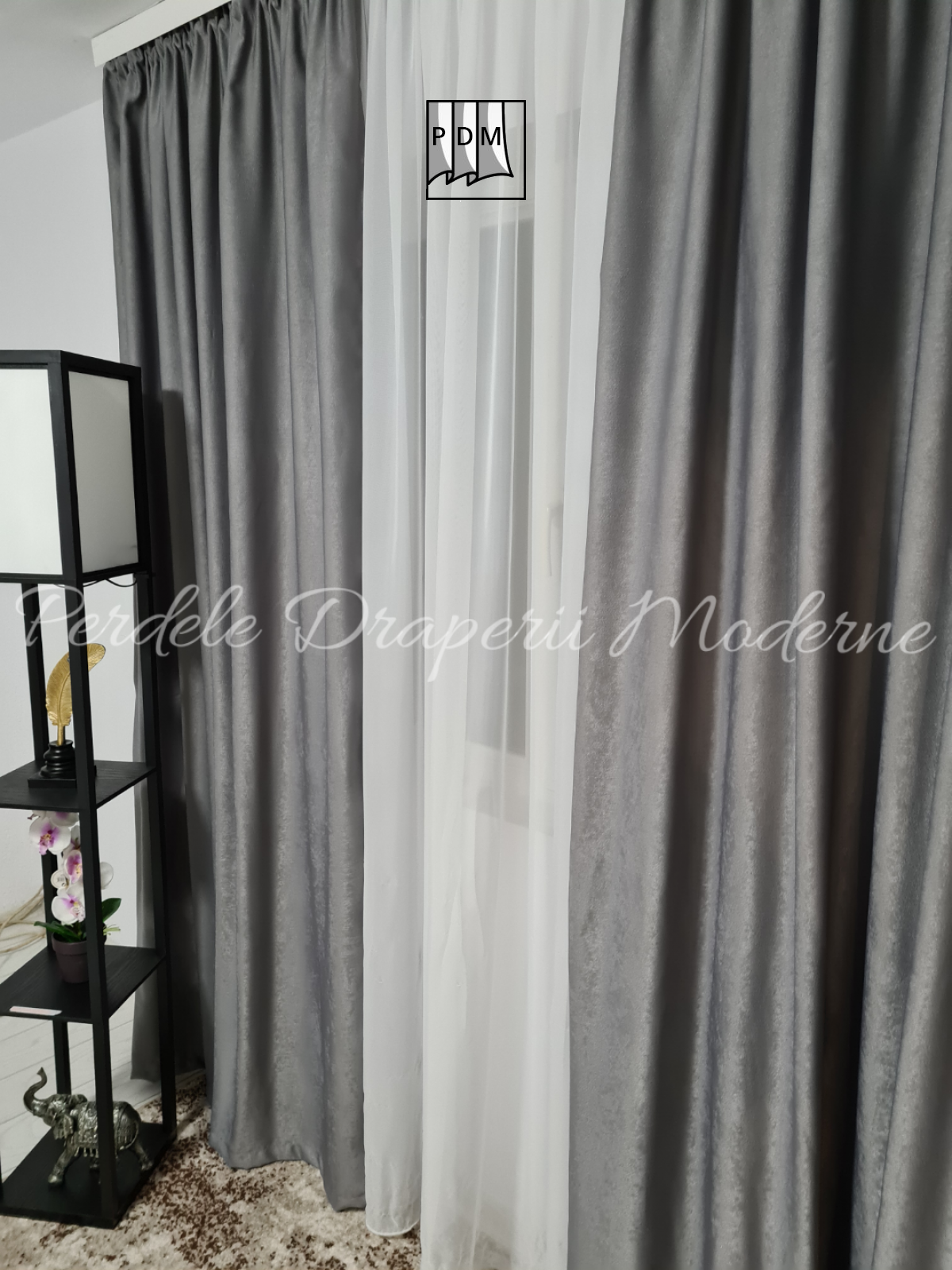 Draperie soft,gri 1 imagine 3     