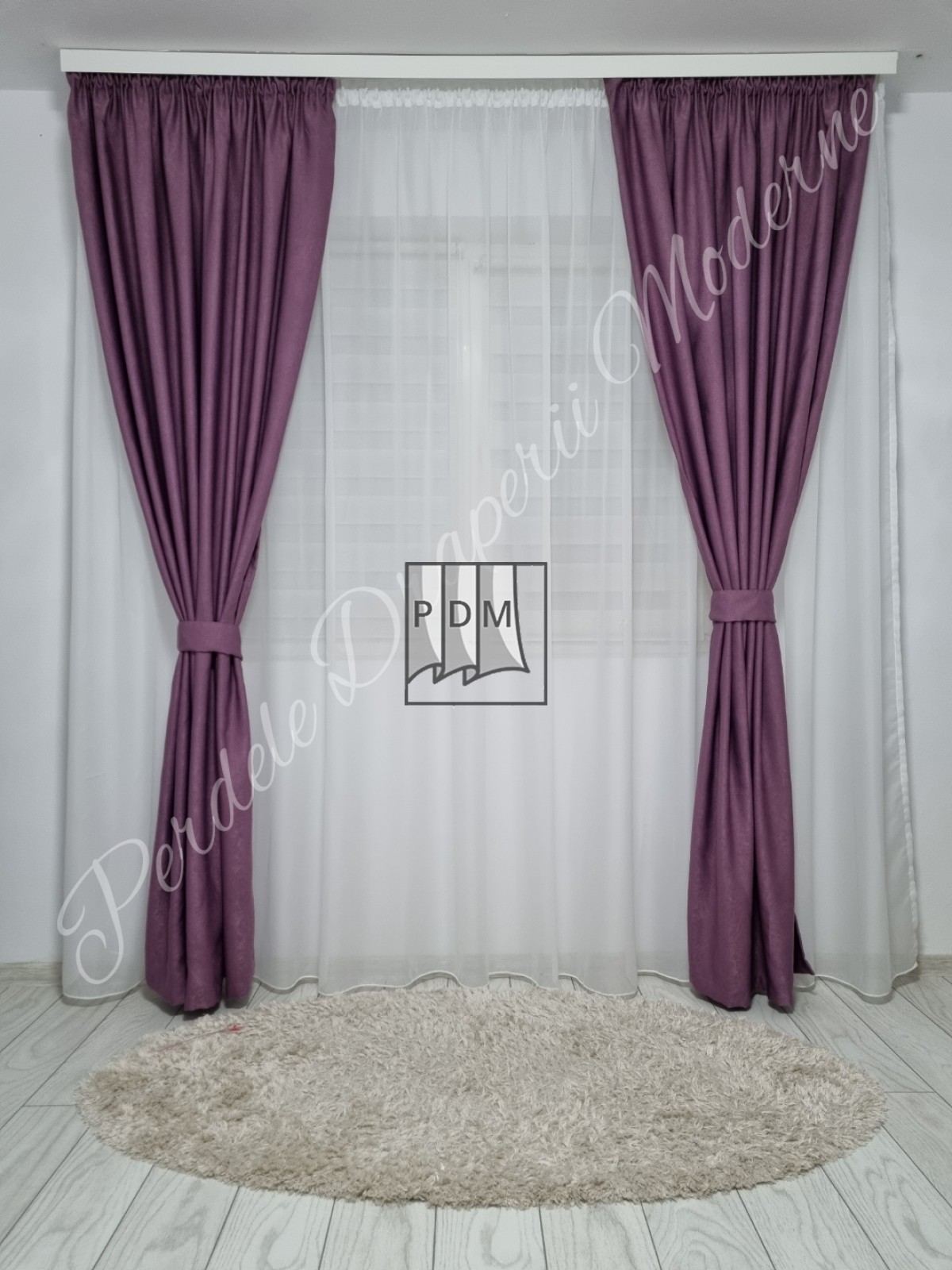 Draperie Blackout, lila imagine 2