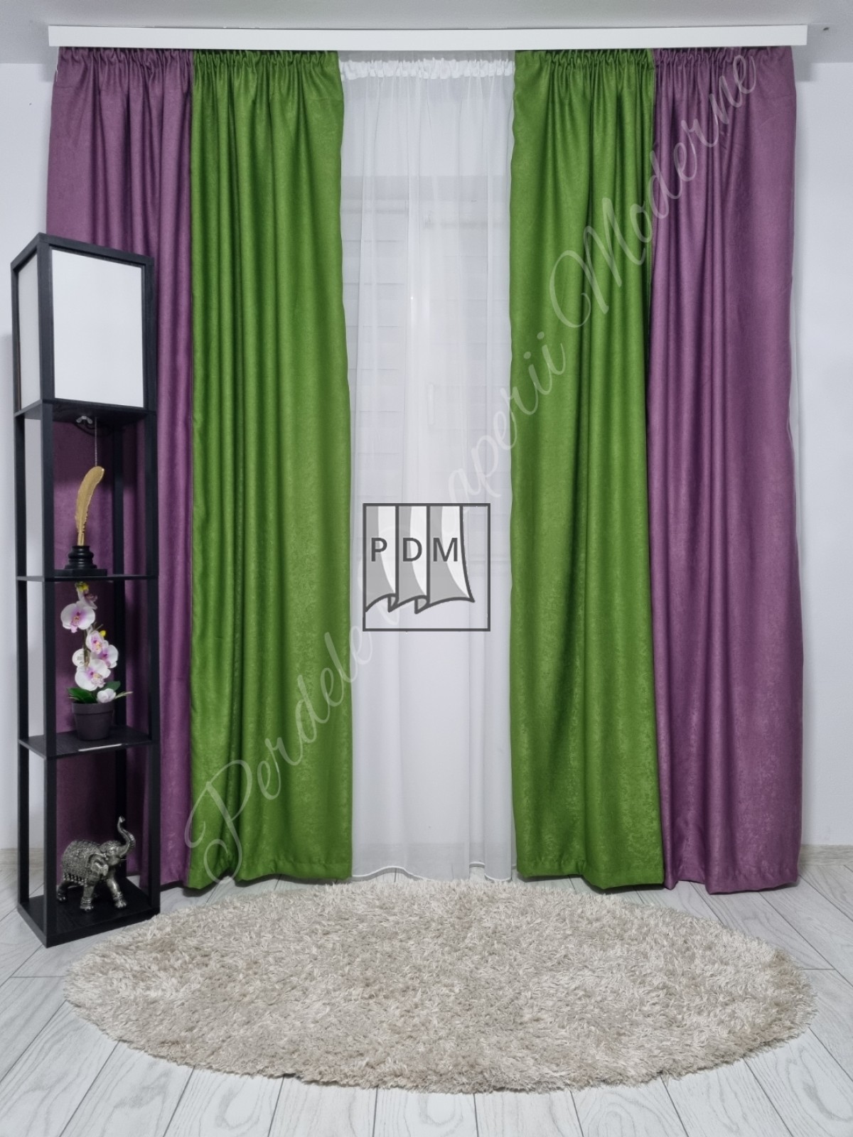 poze Draperie soft,verde/lila