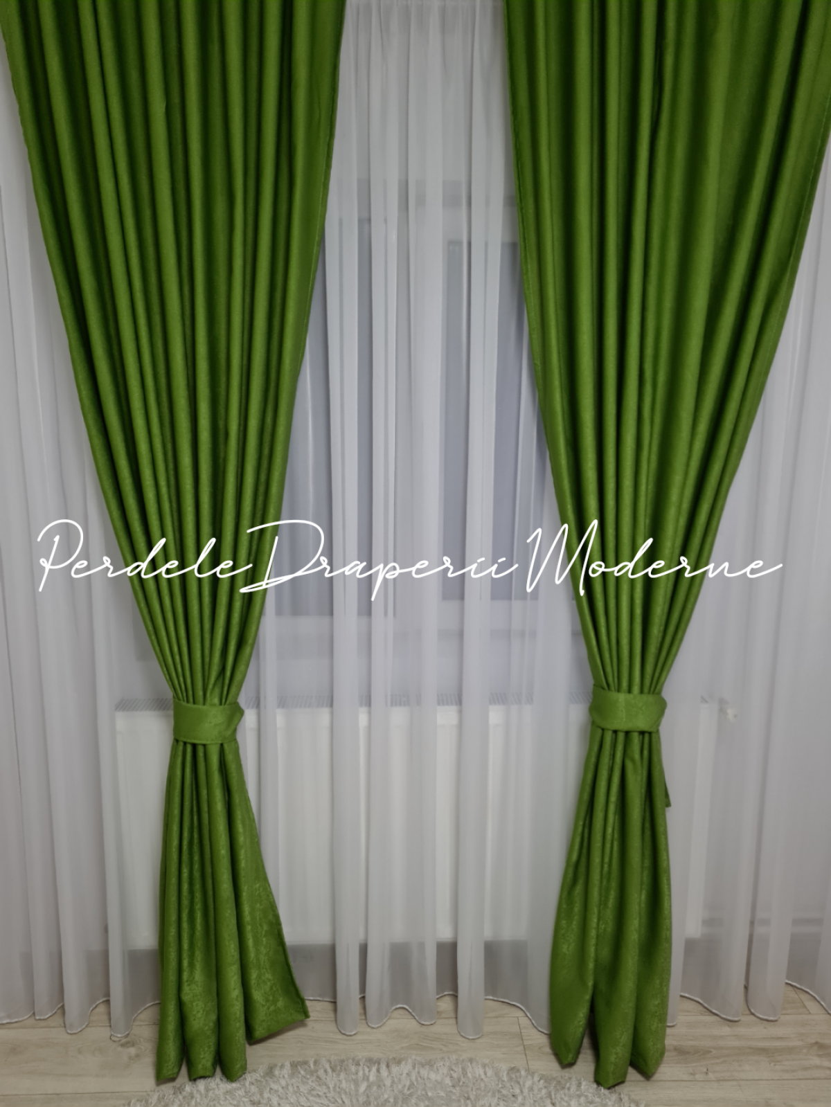 Draperie soft,verde imagine 2