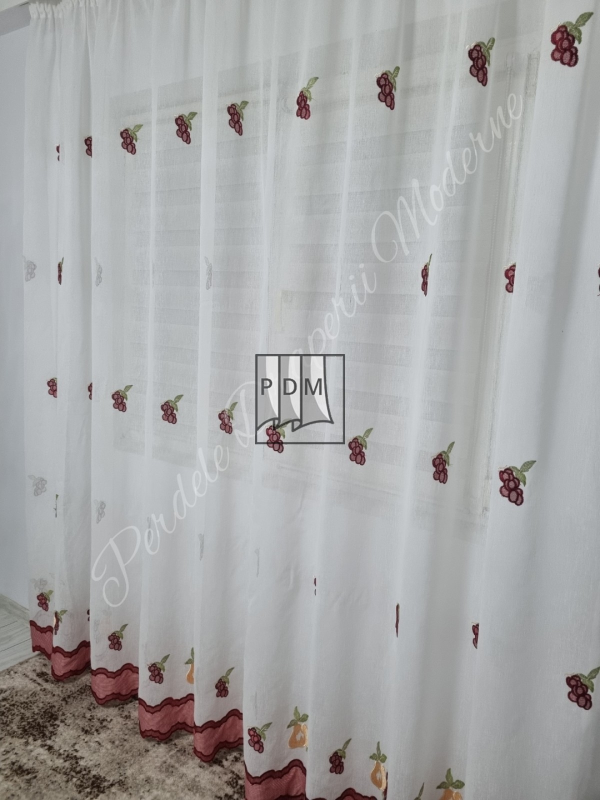 Perdea bucătărie,in, struguri imagine 2