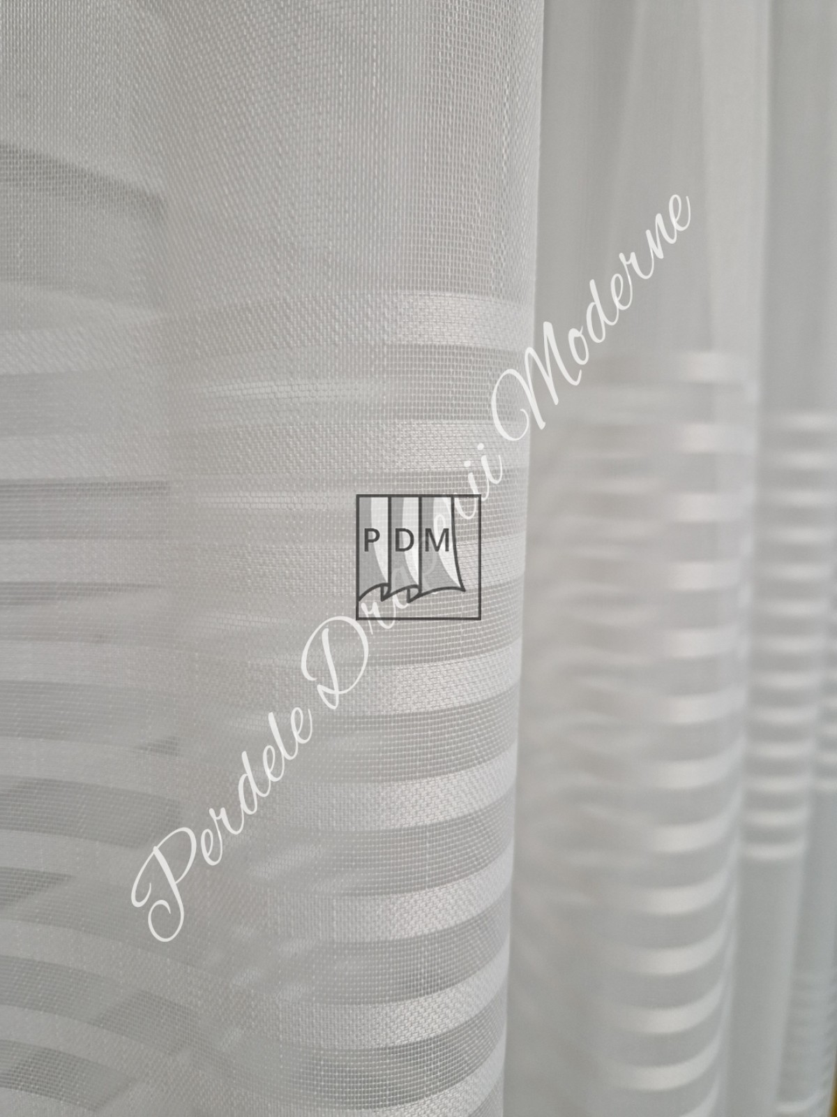 Perdea tulle, dungi ivory imagine 3     
